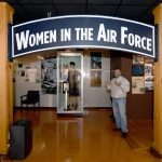 Women in the Air Force display