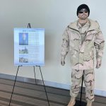 Air Force uniform on mannequin of John A. Chapman.