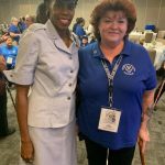 Lt. Co. McKinney in a Women in the Air Force uniform from the early 50's.