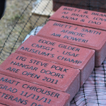 Sample of engravable brick pavers ordered through the Airman Heritage Foundation's Legacy Paver Program.