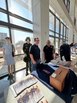 Danny Sanchez, AHF Vice President, (L) along with Leroy Rodgers helped out manning the booth.